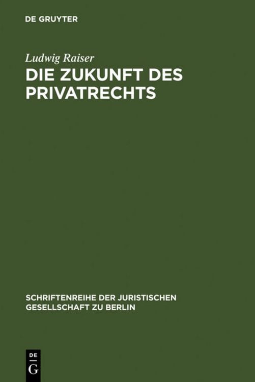 Produktbild: Die Zukunft des Privatrechts