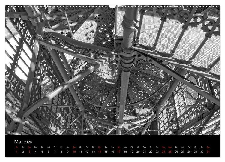 Produktbild: Der Gusseiserne Turm zu L&ouml;bau (hochwertiger Premium Wandkalender 2026 DIN A2 quer), Kunstdruck in Hochglanz