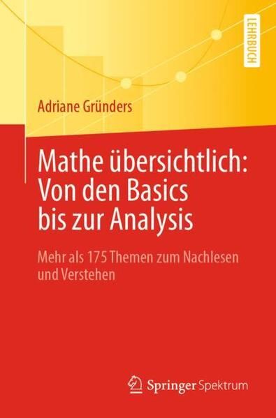 Produktbild: Mathe &uuml;bersichtlich: Von den Basics bis zur Analysis