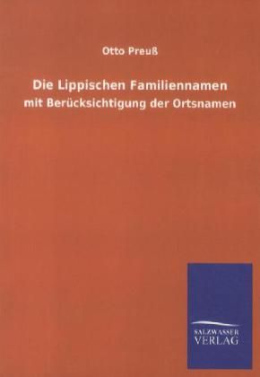 Produktbild: Die Lippischen Familiennamen