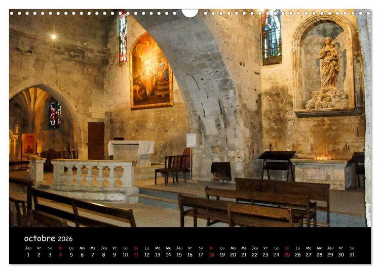 Produktbild: Les Baux de Provence Un des plus beaux villages de France (Calendrier mural 2026 DIN A3 vertical), CALVENDO calendrier mensuel