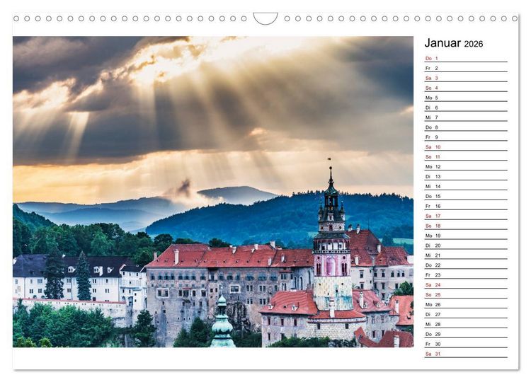 Produktbild: Ein Wochenende in Krumau (Wandkalender 2026 DIN A3 quer), CALVENDO Monatskalender