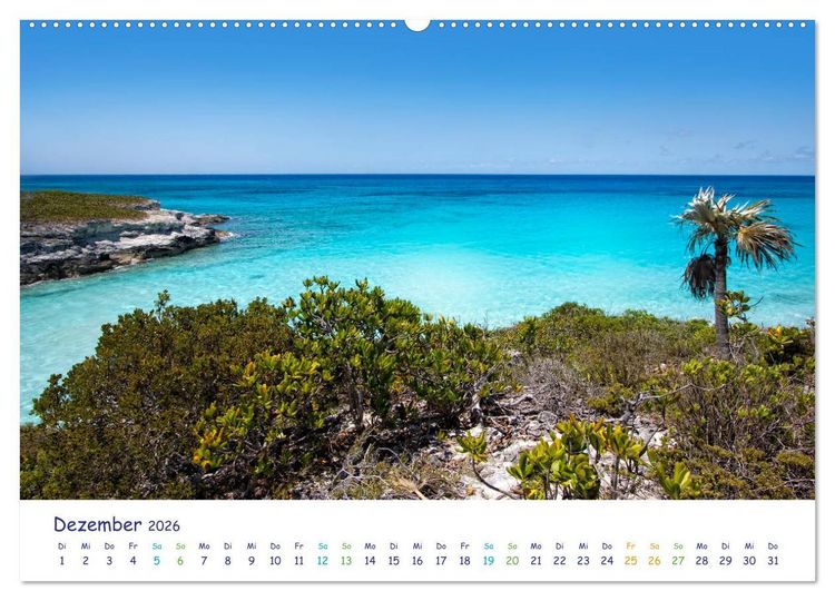 Produktbild: Bahamas-Eleuthera unterwegs am Lighthouse Beach (Wandkalender 2026 DIN A2 quer), CALVENDO Monatskalender