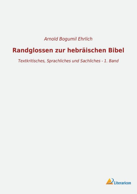 Produktbild: Randglossen zur hebr&auml;ischen Bibel