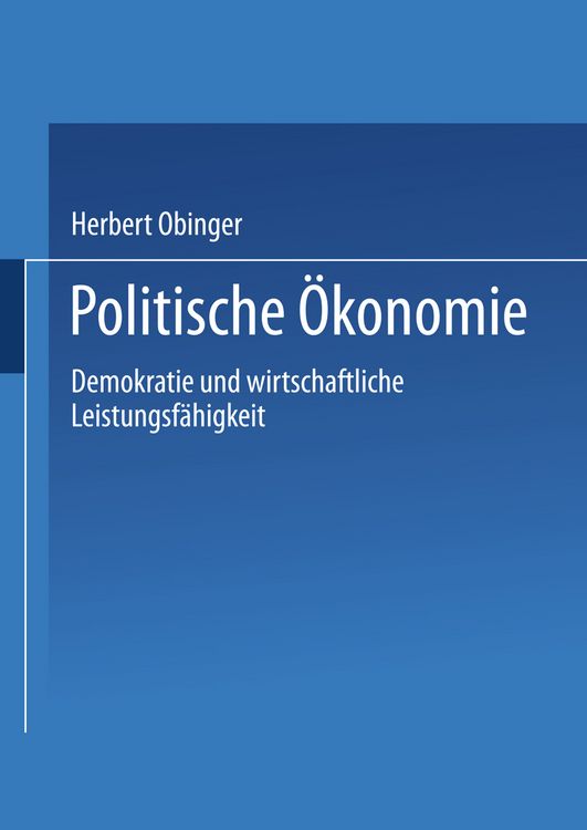 Produktbild: Politische &Ouml;konomie