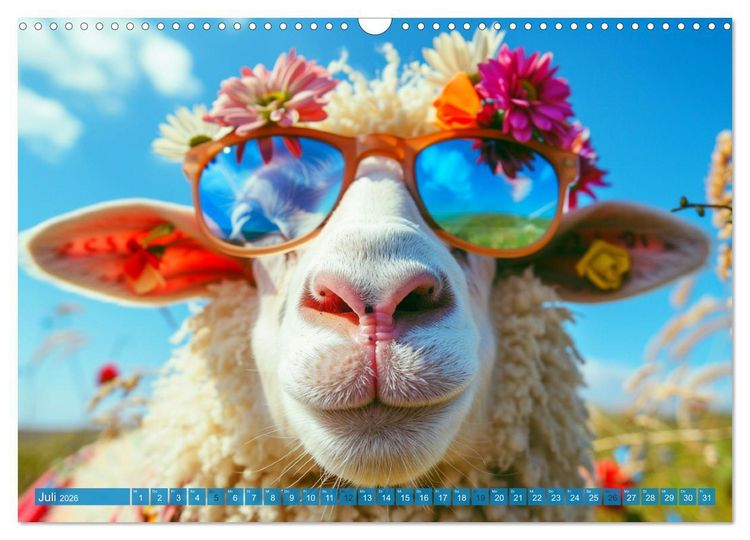 Produktbild: Witzige Tier-Selfies. Lustige Portraits aus der Tierwelt (Wandkalender 2026 DIN A3 quer), CALVENDO Monatskalender