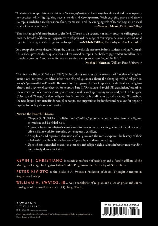 Produktbild: Sociology of Religion