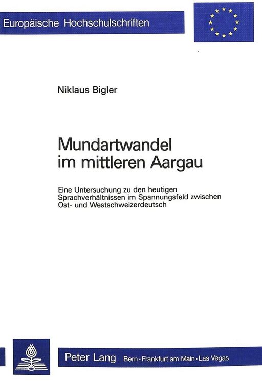 Produktbild: Mundartwandel im mittleren Aargau