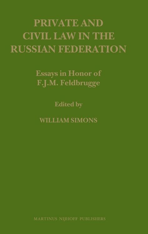 Produktbild: Private and Civil Law in the Russian Federation