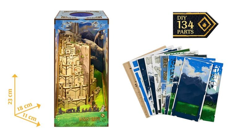 Produktbild: Book Nook DIY B&uuml;cherecke Herr der Ringe Minas Tirith