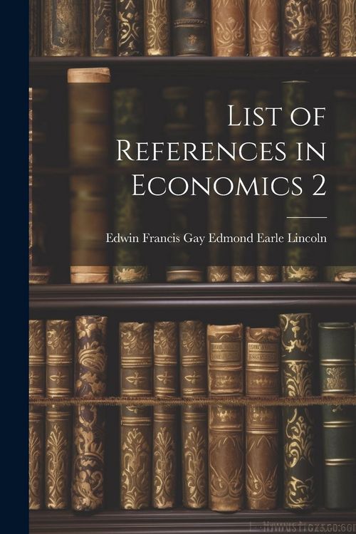 Produktbild: List of References in Economics 2