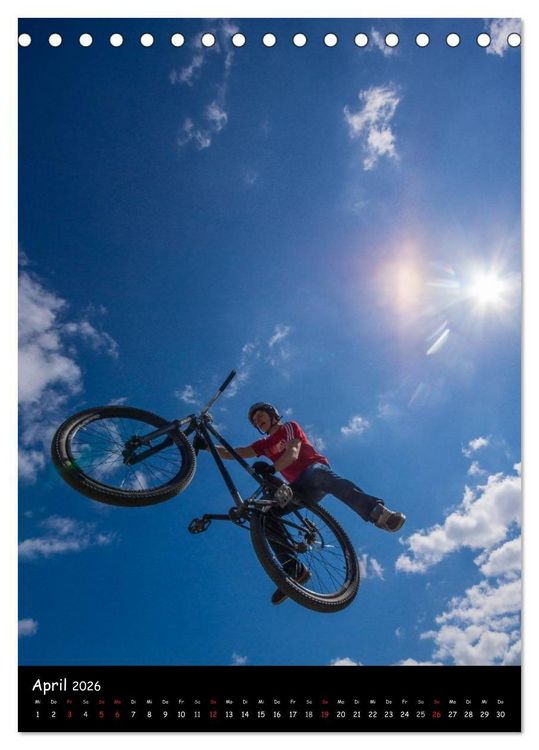 Produktbild: Slopestyle Extrembiking (Tischkalender 2026 DIN A5 hoch), CALVENDO Monatskalender