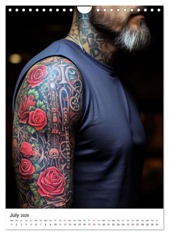 Produktbild: Tattoo Tales (Wall Calendar 2026 DIN A4 portrait), CALVENDO 12 Month Wall Calendar