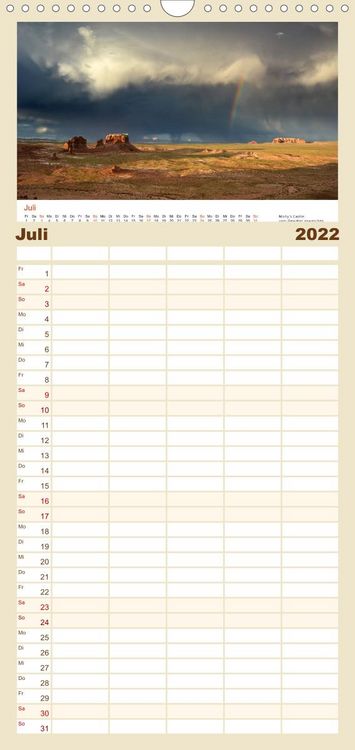 Produktbild: S&uuml;dwesten der USA - Klassiker und Geheimnisse - Familienplaner hoch (Wandkalender 2022 , 21 cm x 45 cm, hoch)