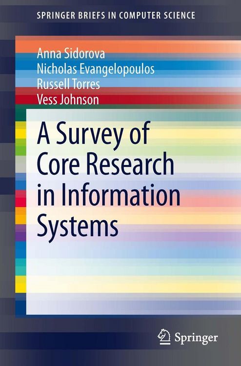 Produktbild: A Survey of Core Research in Information Systems
