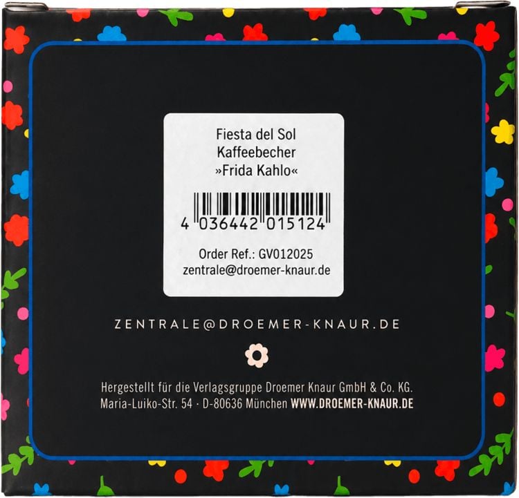 Produktbild: Fiesta del Sol Kaffeebecher Frida Kahlo, 350 ml