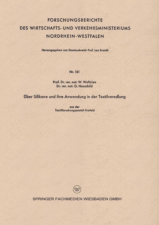 Produktbild: &Uuml;ber Silikone und ihre Anwendung in der Textilveredlung