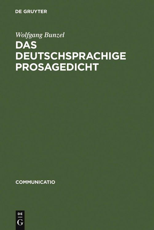 Produktbild: Das deutschsprachige Prosagedicht