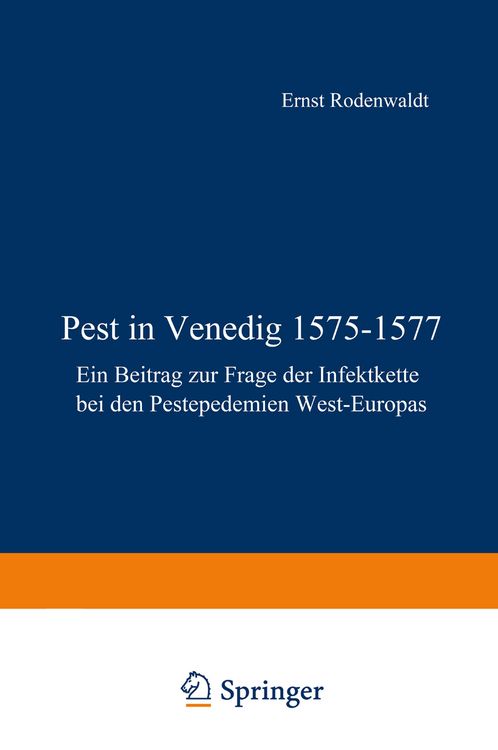 Produktbild: Pest in Venedig 1575&ndash;1577