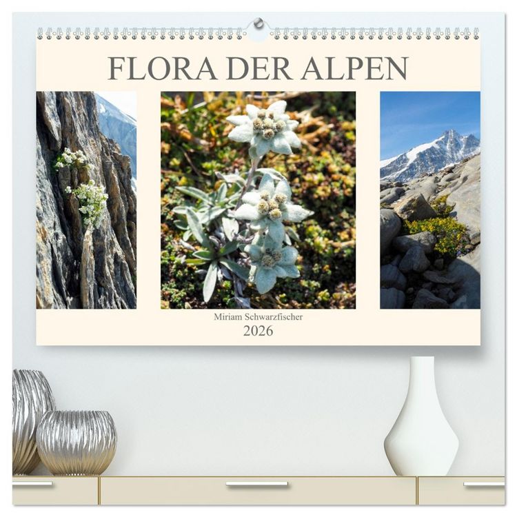 Produktbild: Flora der Alpen (hochwertiger Premium Wandkalender 2026 DIN A2 quer), Kunstdruck in Hochglanz