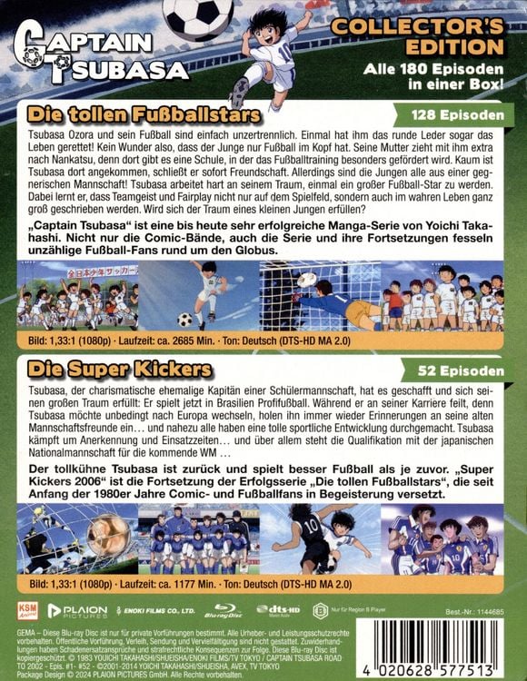 Produktbild: Captain Tsubasa & Die Super Kickers - Collectors Edition [20 BRs]