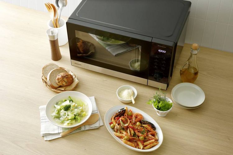 Produktbild: Panasonic NN-GD38QSEPG Mikrowelle Schwarz Edelstahl 1000 W (NN-GD38QSEPG)