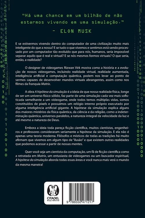 Produktbild: A hip&oacute;tese da simula&ccedil;&atilde;o