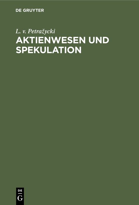 Produktbild: Aktienwesen und Spekulation