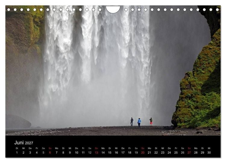 Produktbild: Island - Iceland (Wandkalender 2027 DIN A4 quer), CALVENDO Monatskalender