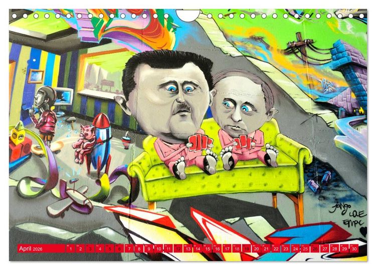 Produktbild: Graffiti ist Kult (Wandkalender 2026 DIN A4 quer), CALVENDO Monatskalender