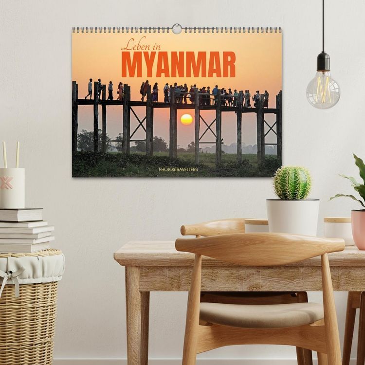 Produktbild: Leben in Myanmar (Wandkalender 2026 DIN A3 quer), CALVENDO Monatskalender