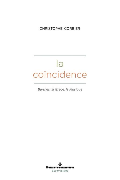 Produktbild: La coincidence