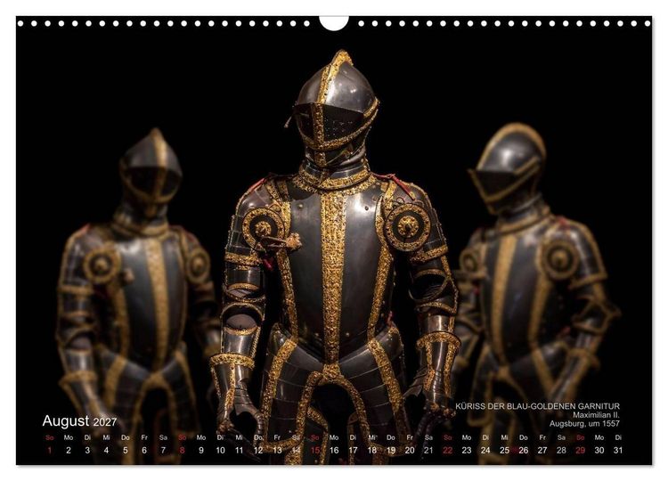 Produktbild: Historische R&uuml;stungen und Waffen (Wandkalender 2027 DIN A3 quer), CALVENDO Monatskalender