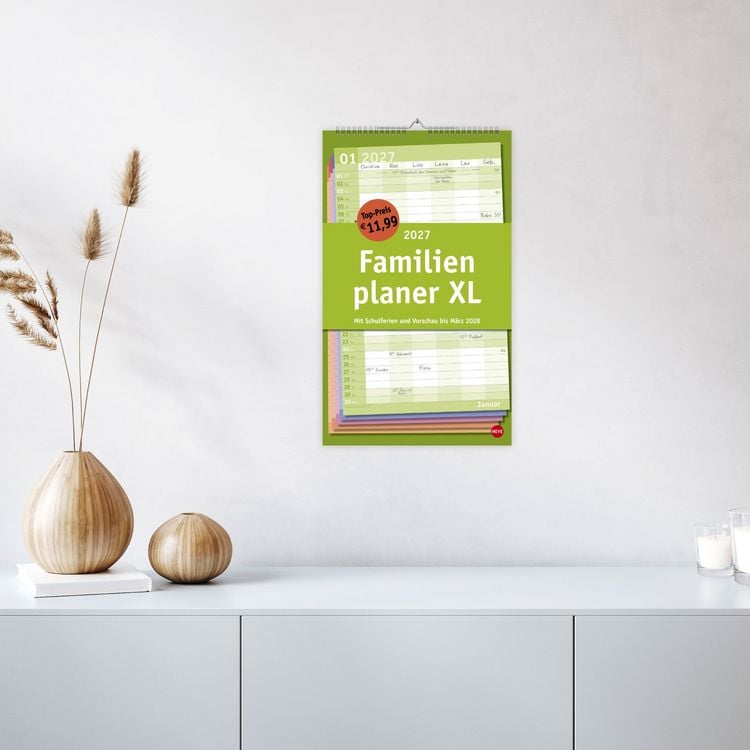 Produktbild: Basic Familienplaner XL 2027