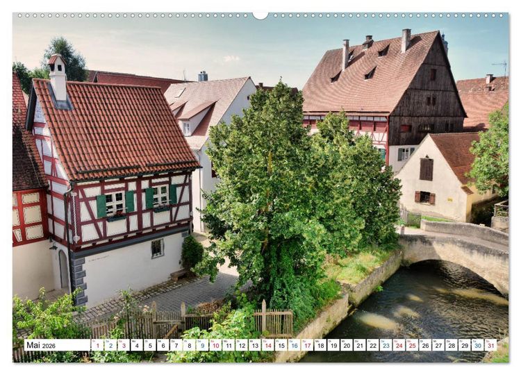 Produktbild: N&ouml;rdlingen - Eine runde Sache (hochwertiger Premium Wandkalender 2026 DIN A2 quer), Kunstdruck in Hochglanz