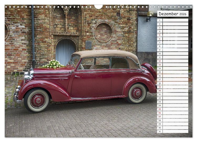 Produktbild: Mercedes Benz 170 Cabriolet (Wandkalender 2026 DIN A3 quer), CALVENDO Monatskalender