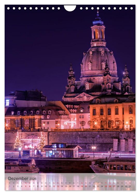 Produktbild: Elbstadt Dresden (Wandkalender 2026 DIN A4 hoch), CALVENDO Monatskalender