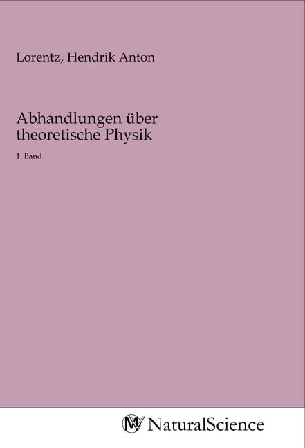 Produktbild: Abhandlungen &uuml;ber theoretische Physik