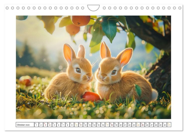 Produktbild: Lustige Hasengeschichten (Wandkalender 2026 DIN A4 quer), CALVENDO Monatskalender