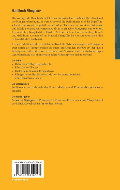 Produktbild: Handbuch Filmgenre