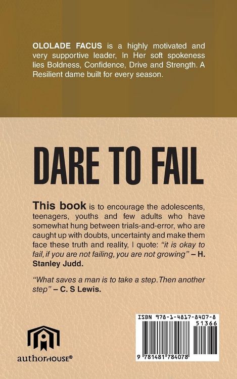 Produktbild: Dare To Fail