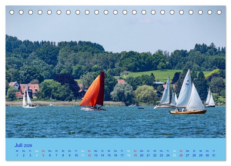 Produktbild: Ammersee-Ansichten (Tischkalender 2026 DIN A5 quer), CALVENDO Monatskalender