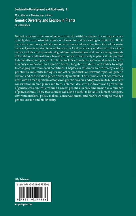 Produktbild: Genetic Diversity and Erosion in Plants