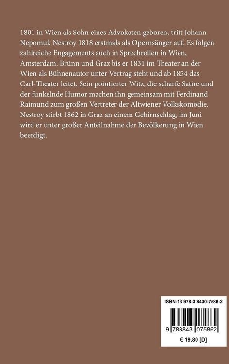 Produktbild: Der b&ouml;se Geist Lumpazivagabundus oder Das liederliche Kleeblatt