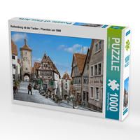 Produktbild: CALVENDO Puzzle Rothenburg ob der Tauber - Ploenlein um 1900 | 1000 Teile Lege-Gr&ouml;&szlig;e 64x48cm Foto-Puzzle f&uuml;r gl&uuml;ckliche Stunden