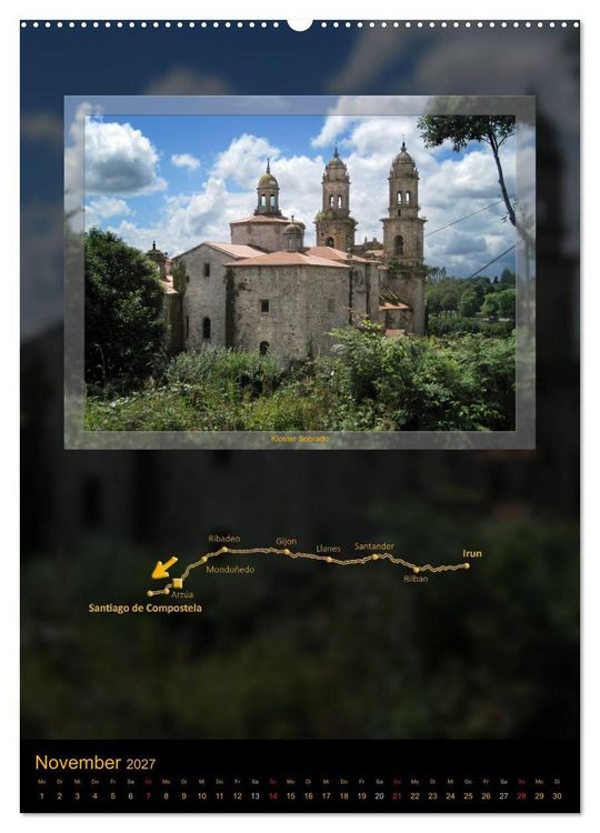 Produktbild: Camino del Norte (Wandkalender 2027 DIN A2 hoch), CALVENDO Monatskalender