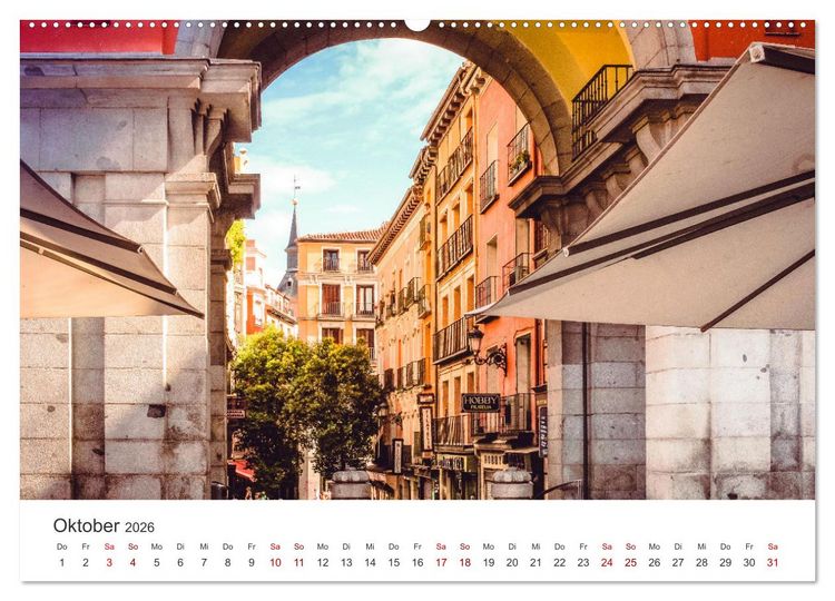 Produktbild: Madrid - Spaniens bezaubernde Hauptstadt. (hochwertiger Premium Wandkalender 2026 DIN A2 quer), Kunstdruck in Hochglanz