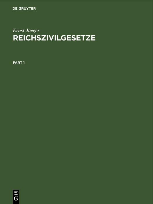 Produktbild: Reichszivilgesetze