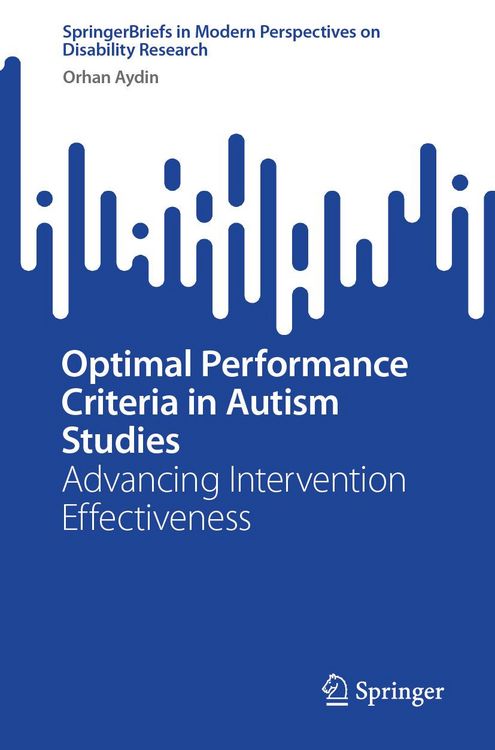 Produktbild: Optimal Performance Criteria in Autism Studies