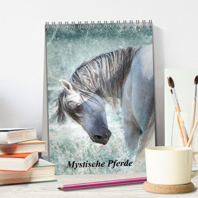 Produktbild: Mystische Pferde (Tischkalender 2026 DIN A5 hoch), CALVENDO Monatskalender